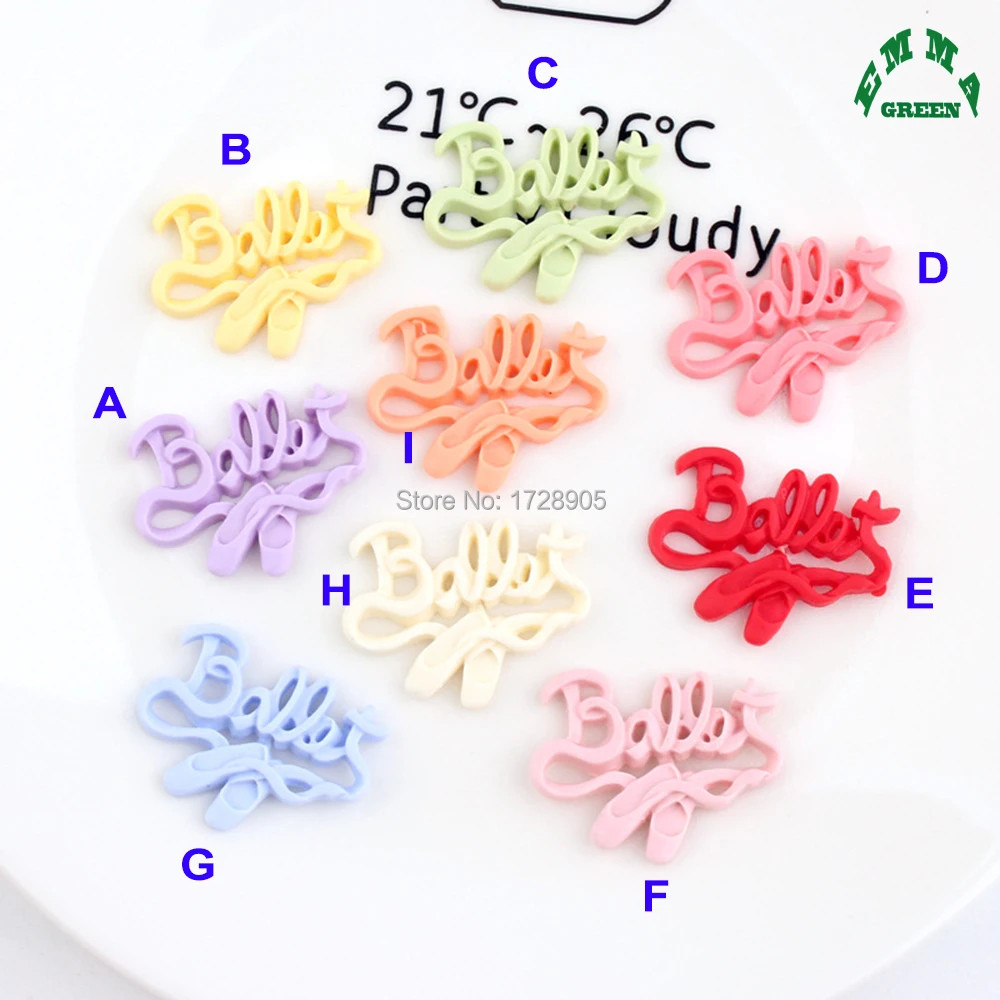 

Ballet Charms Resin Charm for Slime Word Tag Cabochon 10pcs Flatback Cabochons for Kids accessories DIY scrapbooking