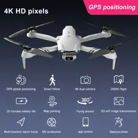Profesjonalny Dron 4DRC z Podwójną Kamerą, Nowość Transmisja w Czasie Rzeczywistym RC, z GPS 4K Wi-Fi, 5G Szeroki Kąt FPV, Dystans 2 km, 2021 2