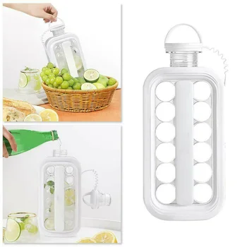 

2 In 1 Foldable Portable Ice Cubes Tray Ice Cubes Maker Storage Cold Kettle Convenient UD88