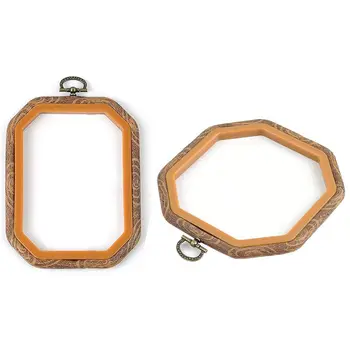 

Embroidery Hoops Cross Stitch Hoop Embroidery Circle Set for Art Craft Handy Sewing Octagon