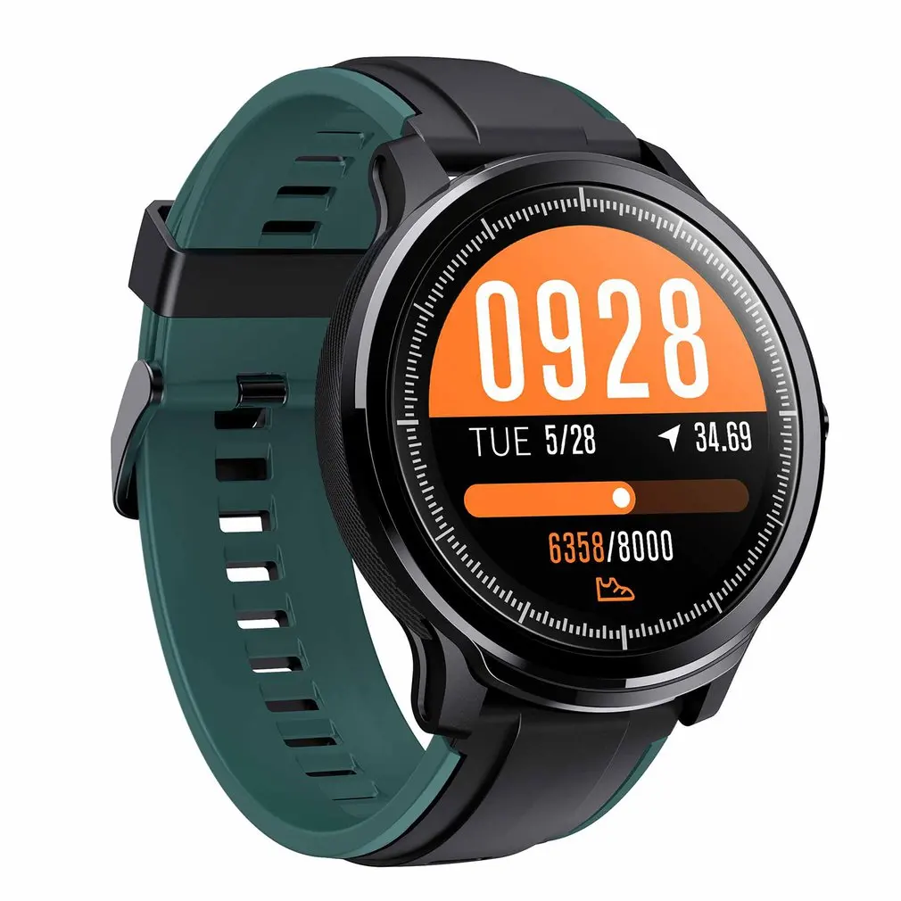 

Ip68 Waterproof Touch Circular Screen Watch Men Full Touch Round 250Mah 24-Hour Health Monitoring Real-Time Accurate Pedometer