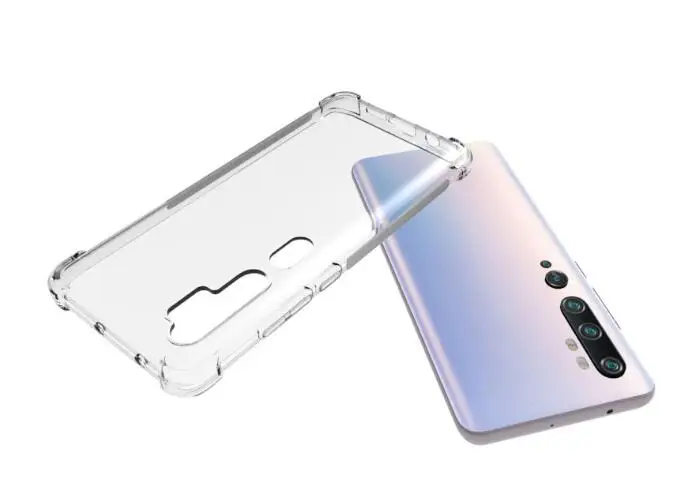 Прозрачный чехол для Xiaomi Mi Note 10 Pro+ мягкий гелевый силиконовый чехол из закаленного стекла для телефона