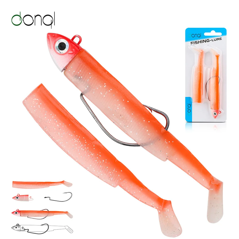 DONQL мягкая рыболовная приманка с свинцовой головкой воблер свимбейт острым