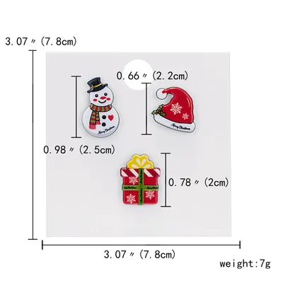 3/4 шт./компл. Рождество значки с героями мультфильмов Санта Клаус Рождественская елка Снеговик, броши на булавке, Рождественский Декор для подарок для ребенка - Цвет: 2