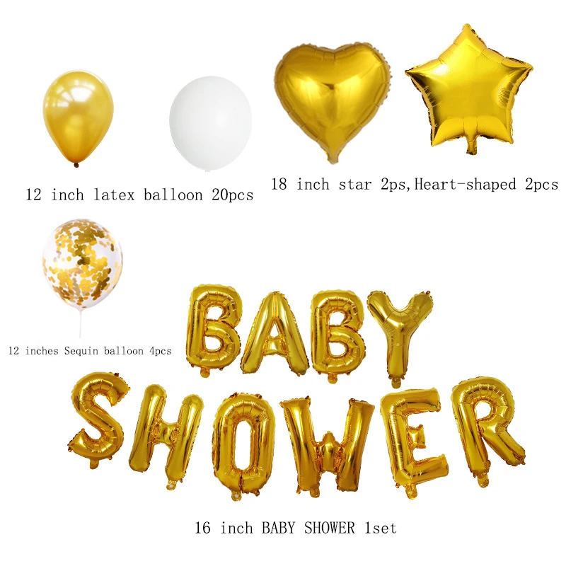 18 дюймов BABY shower алюминиевая пленка в форме сердца воздушный шар День Рождения вечерние реквизит для фотосъемки гостиная decoratio Звездные воздушные шары