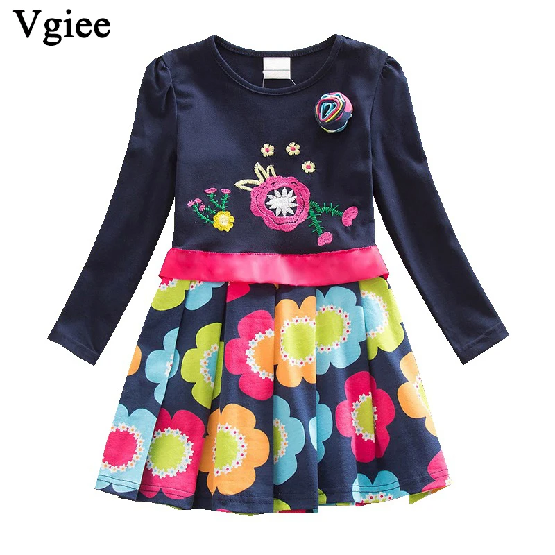 

Vgiee Baby Girls Clothes Children Dresses Girls 2019 Fall Winter Dress for Girls 3 Years Kids Girls Dress Long Sleeve CC554