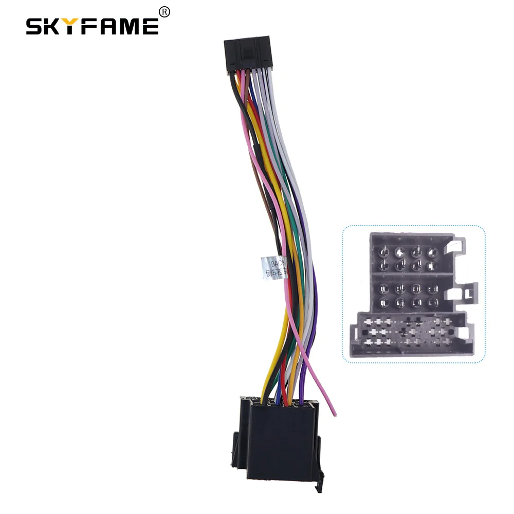 16pin Car Stereo Harness Adapter Power Cable For Hyundai Accent Verna I20 Santafi Kia Soul Cerato Forte Sorento Sportage