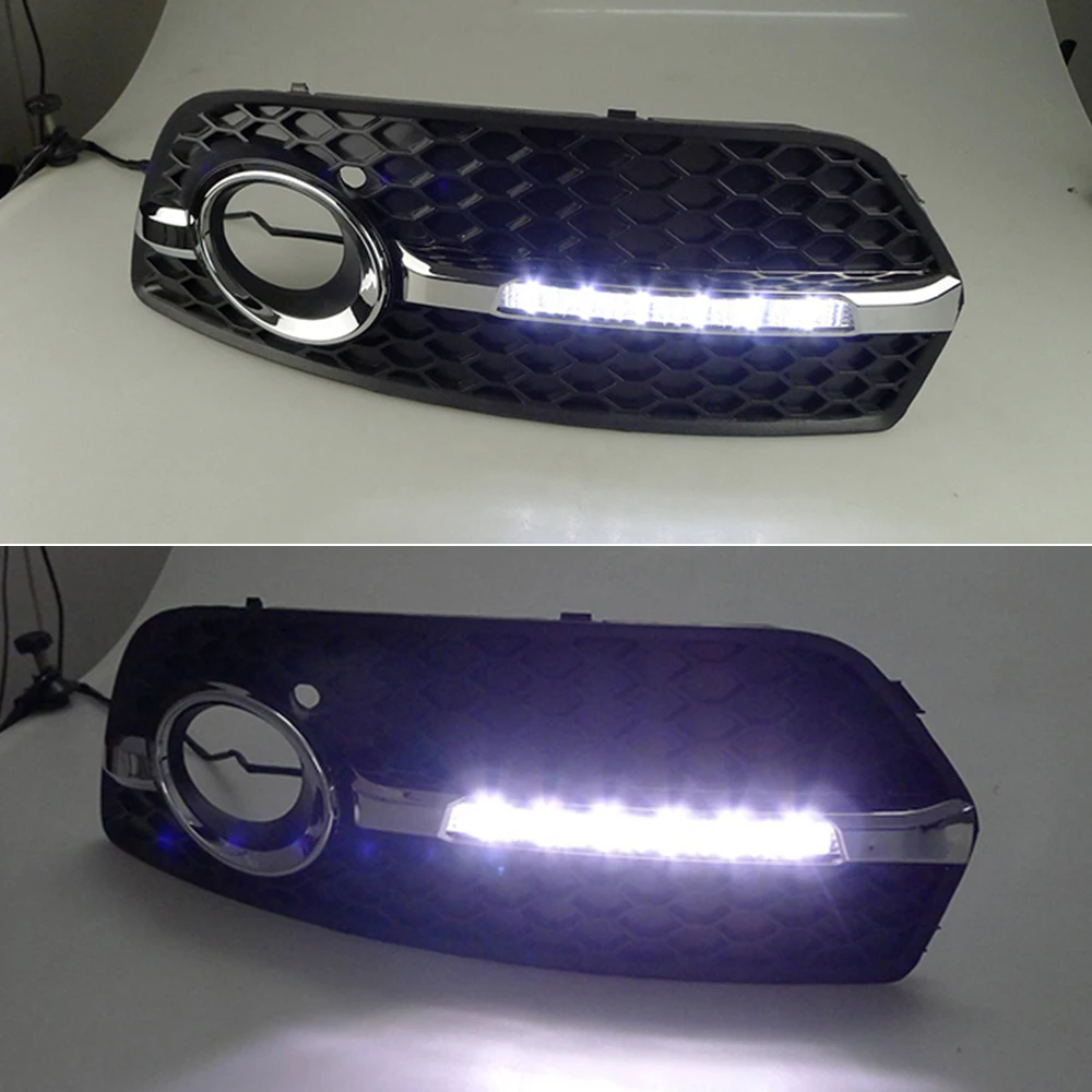 Автомобильная проблесковая 1 комплект DRL Для Audi Q5 2010 2011 2012 2013 светодиодный Дневной