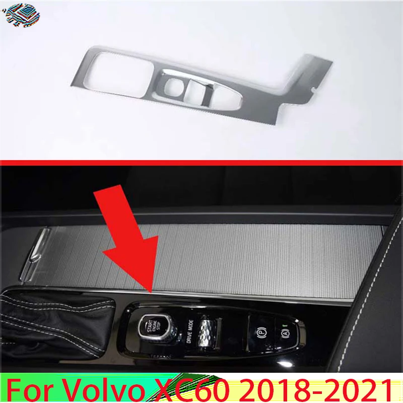 

Автомобильные аксессуары для Volvo XC60 2018-2021, хромированная панель переключения передач из АБС-пластика, Крышка центральной консоли, декоративная рамка, стикер для стайлинга автомобиля 2019