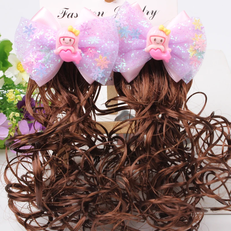 1 пара корейских милых детских париков аксессуары для волос маленькая принцесса