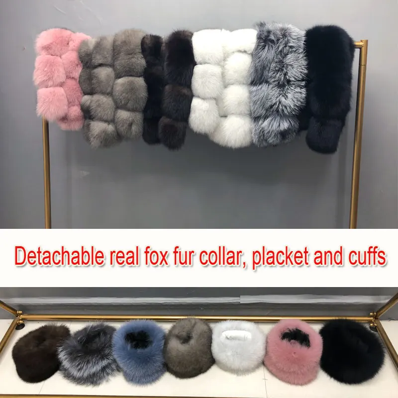 Womens winter jackets Real Fox fur fur collar