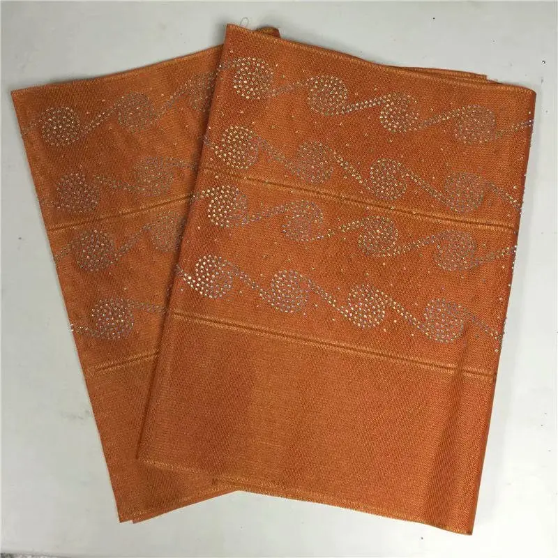 Горячая Распродажа Африканский головной под традиционное платье aso oke headtie с бисером кружевной ткани в нигерийском стиле геле Африканский тюрбан упаковочная машина используется для вечерние 2 шт./компл. 07