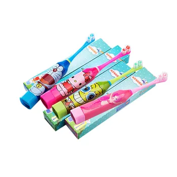 

SOURCE Cartoon Electric CHILDREN'S Toothbrush Sonic Electric Toothbrush Ultra-Fine Soft Bristle with Toothbrush Head Processing