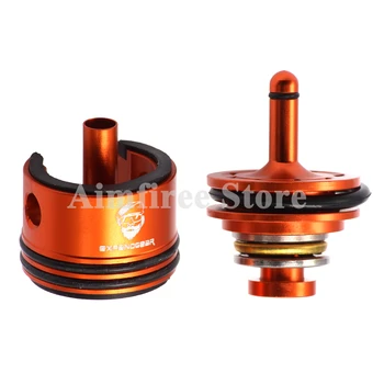 

Tactical Airsoft Silent Bearing Piston Cylinder Head for AEG Ver. 2/3 M4 M16 AK MP5 G3 M249 Gearboxs