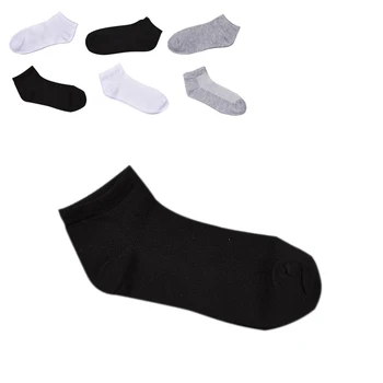 

10 Pairs Men's Socks Solid Mesh Invisible Ankle Socks Men Cotton Blends Casual Men Socks Summer Breathable Thin Male Boat Socks