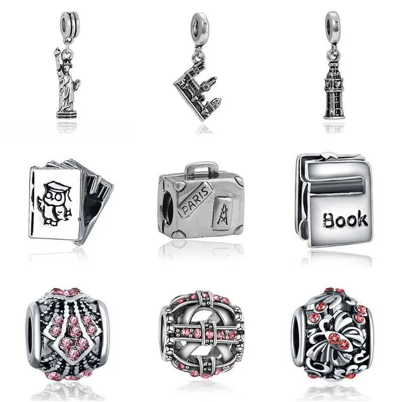 Fit Pandora браслет Тур де Moto мото талисманы принцесса Bijoux серебряные духи Mujer Originales