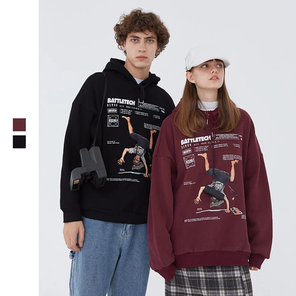 

Худи мужское оверсайз в стиле ретро, осень 2021