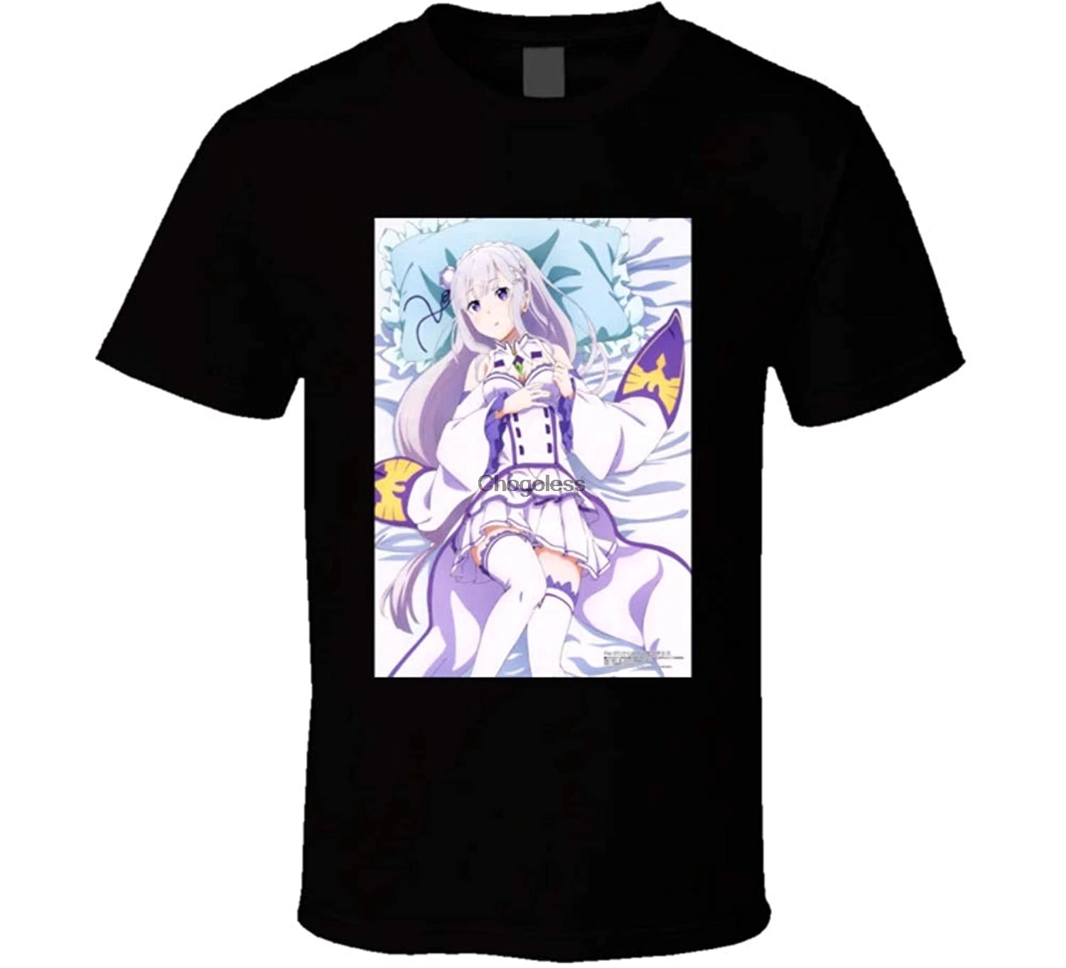 Аниме ТВ-шоу Re Zero Kara Hajimeru Isekai S постер крутая футболка фаната | Мужская одежда