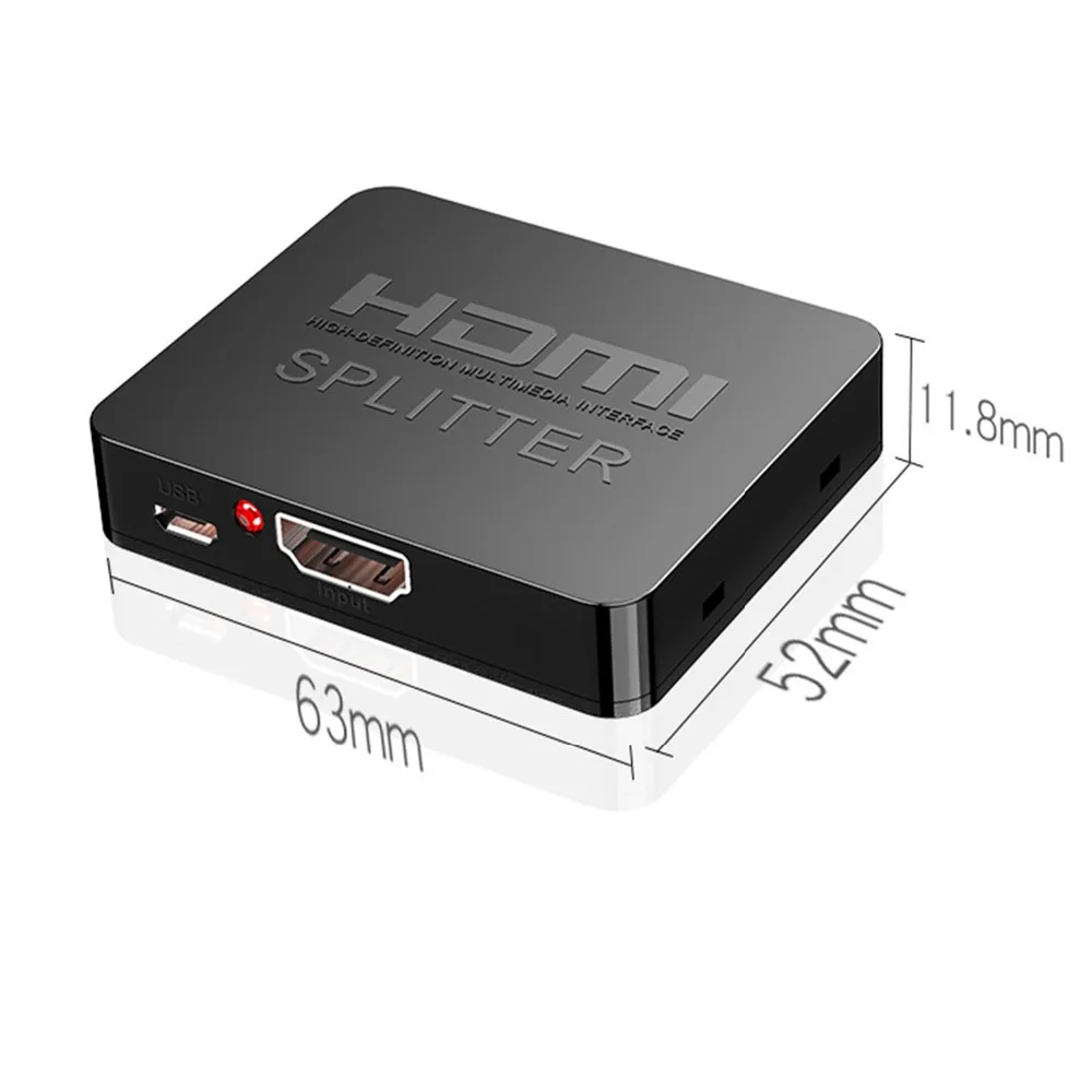 NewBEP Лучшая цена HDMI сплиттер 1 вход 2 выхода HDMI сплиттер Switcher Box Hub поддержка 4K X 2K 3D 2160p1080p для XBOX360 PS3/4/5