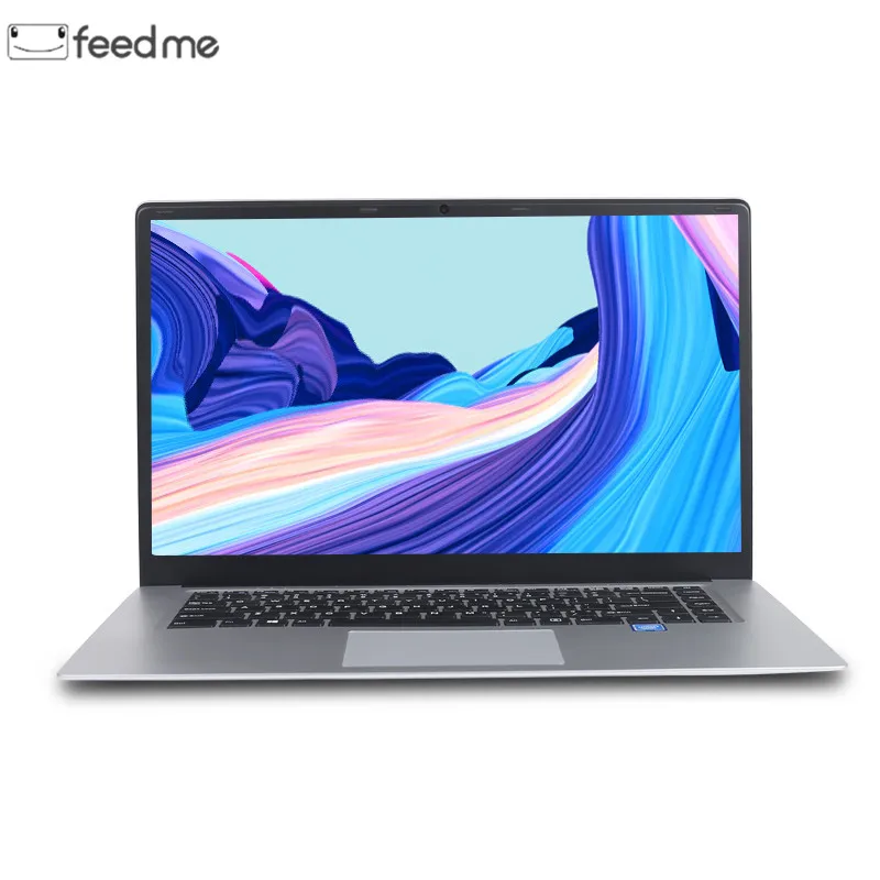 Дешево Feed me ноутбук 15,6 дюймов 8 ГБ ОЗУ DDR4 256 ГБ 512 ГБ SSD intel J3455 четырехъядерный ноутбук с FHD дисплеем ультрабук