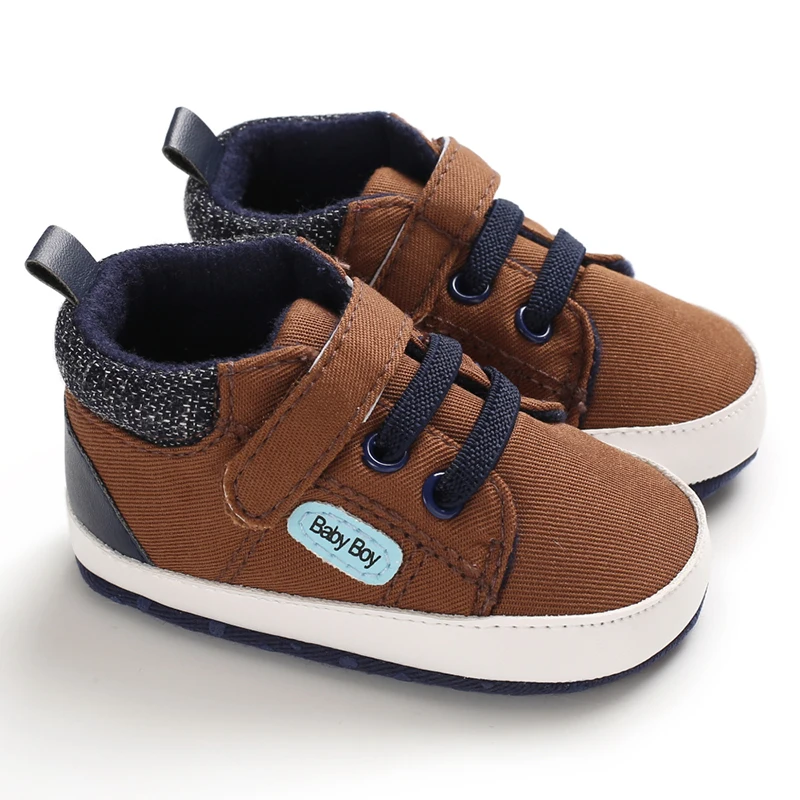Детская обувь 0-18 месяцев; обувь для маленьких мальчиков и девочек; обувь для новорожденных с мягкой подошвой; хлопковая обувь для самых маленьких кроссовки; 3E30 - Цвет: A