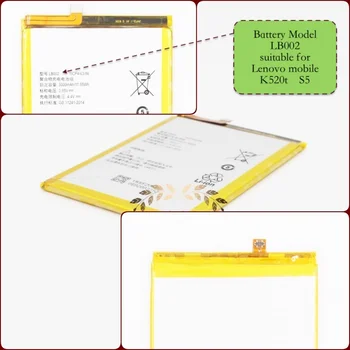

Battery suitable for Lenovo-mobile K520T / S5 with battery model LB002