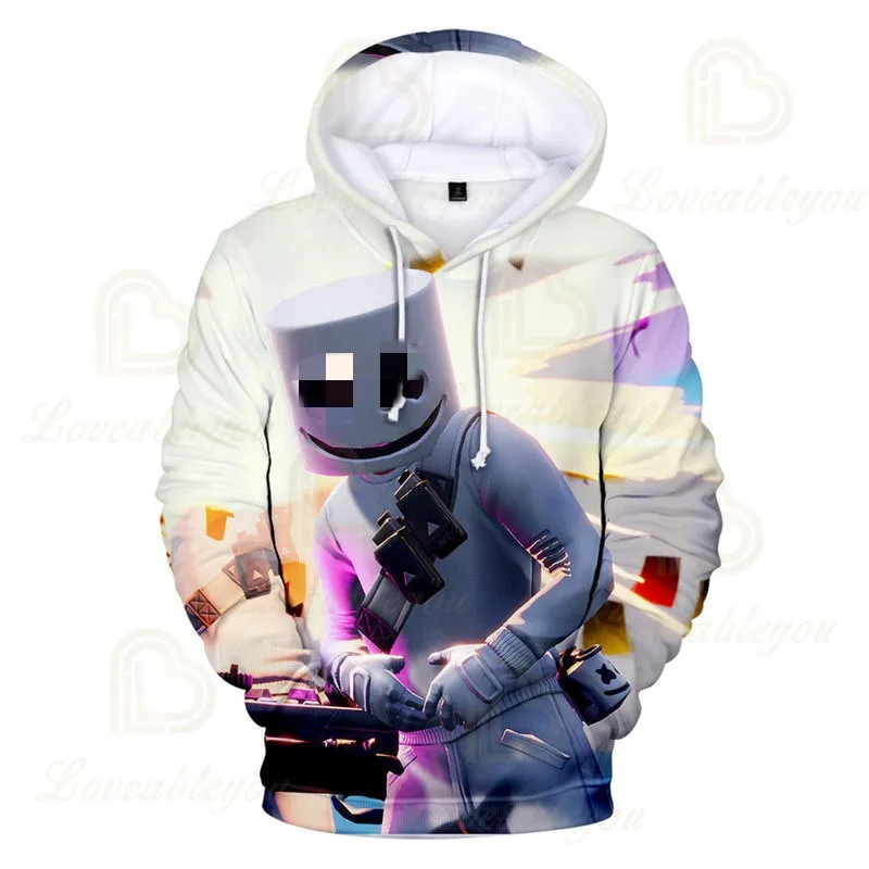 Музыка DJ для детей от 3 до 14 лет детские толстовки с капюшоном игра 3D печатных