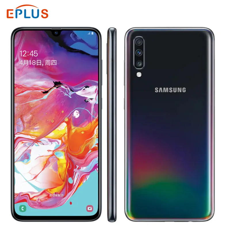 Мобильный телефон samsung Galaxy A70 A705MN-DS, 6 ГБ, 128 ГБ, Snapdragon 675, две sim-карты, 6,7 дюйма, 32 МП, тройная камера заднего вида, 4500 мАч, 4G