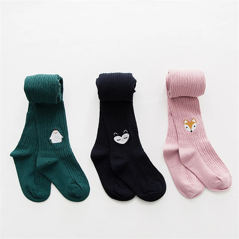 Детские цельные колготки с вышивкой стандартные леггинсы для маленьких девочек