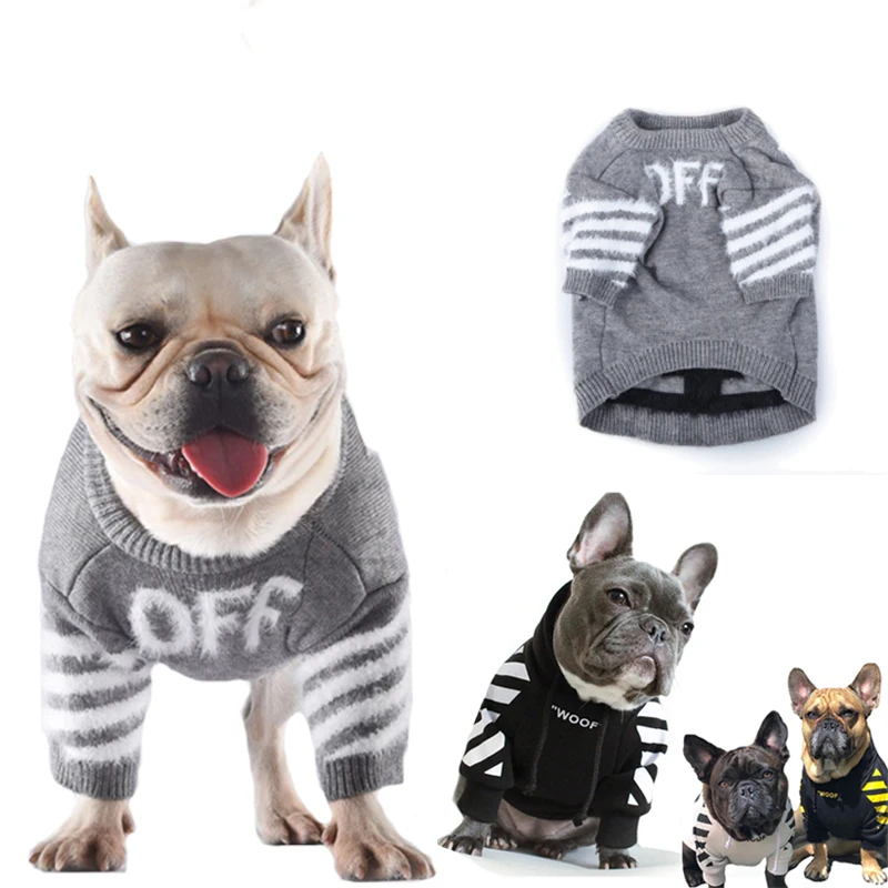 

Pets Four-legs Hoodies Outfit for Small Dogs Stripe Dogs Clothes Pets for French Bulldog Adidog Dog Clothes Jacket Hoodie Chien
