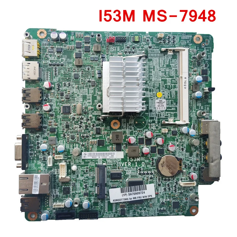 Материнская плата для настольного ПК Lenovo ThinkCentre M53 03T7368 I53M MS-7948 с процессором J1800 |