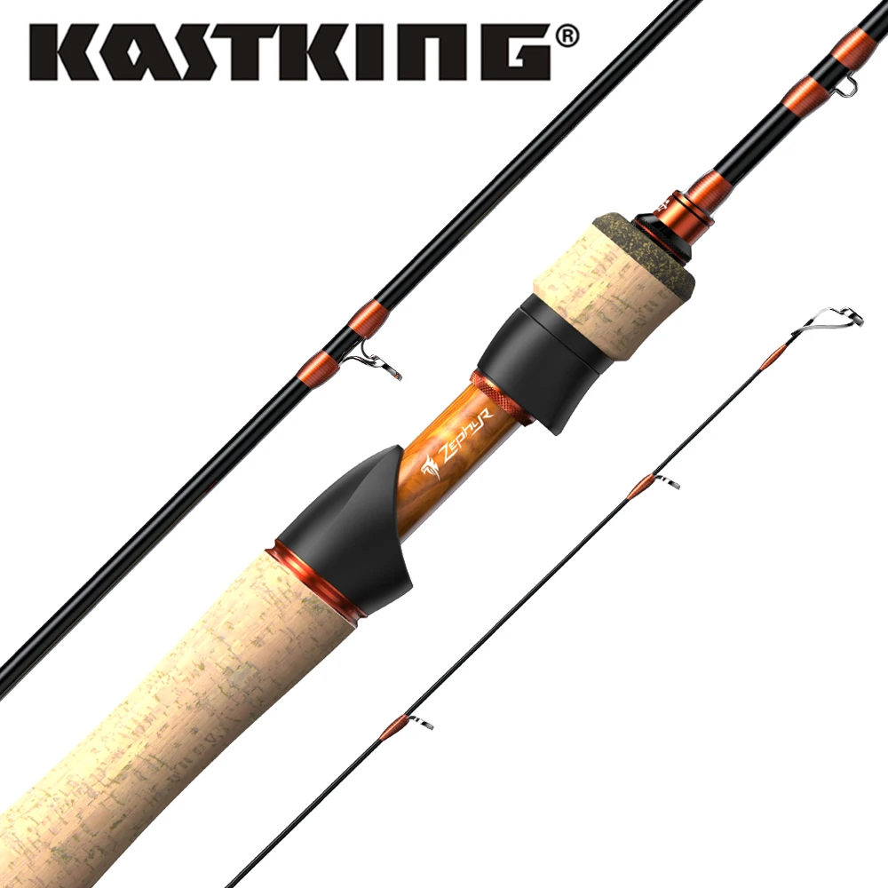 KastKing Zephyr Bait Finesse System UL Spinning Casting Fishing Rod Carbon Fiber 2 Pieces 1 53