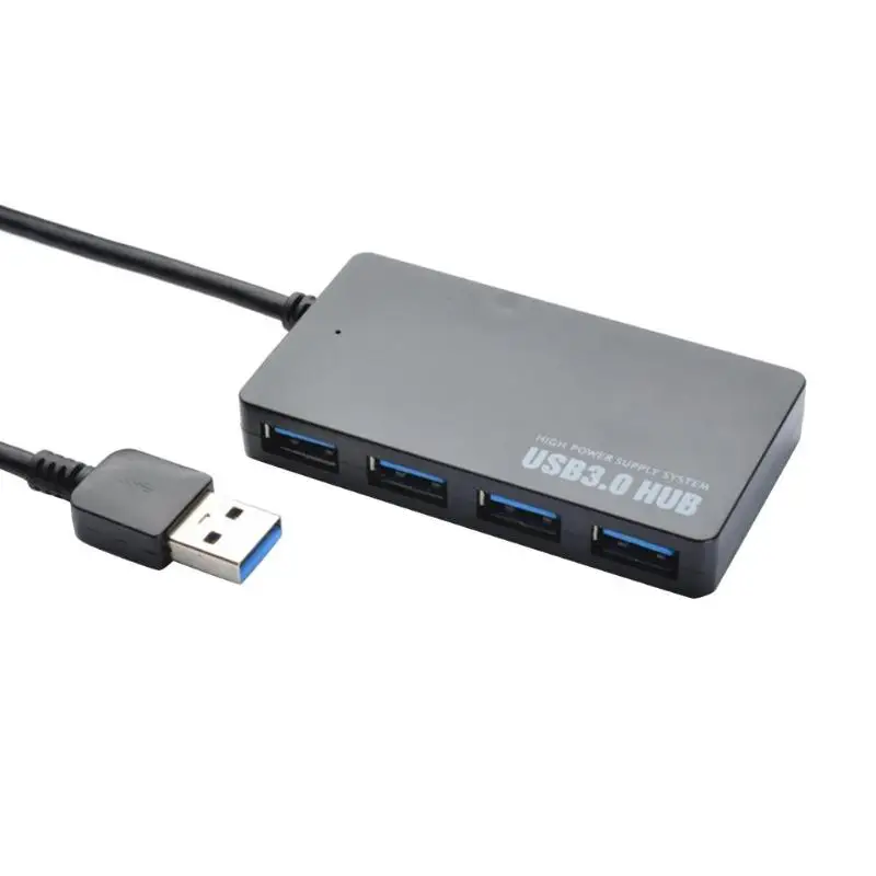 Usb-концентратор 3,0 4 порта Micro USB 3,0 концентратор разветвитель с интерфейсом питания usb-концентратор с несколькими портами высокоскоростной 5 Гбит/с Тип A 3 концентратор для ПК
