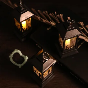 

Halloween Vintage Pumpkin Castle Light Lamp Party Hanging Decor LED Lantern Party Supplies Hanging Lantern