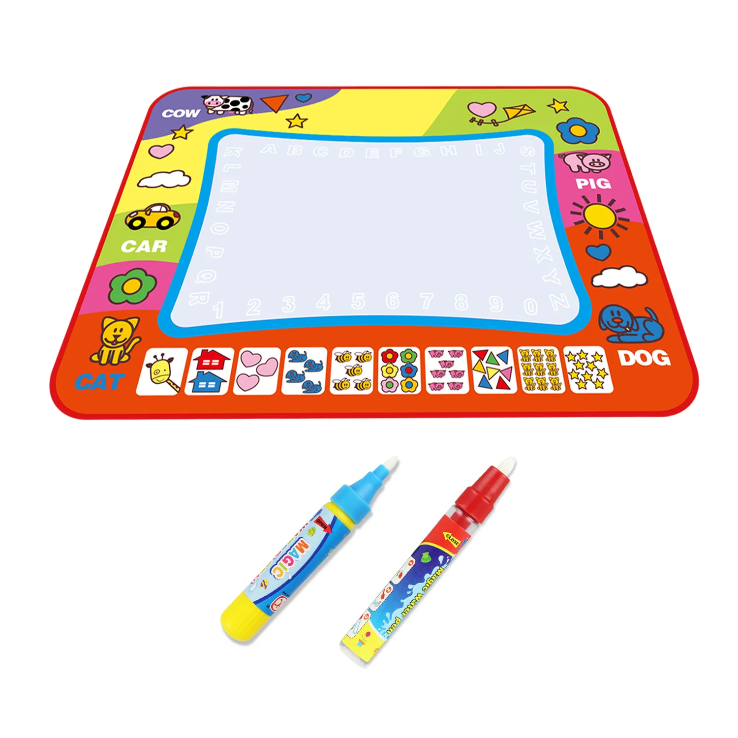 

1308 Children Water Canvas Color Water Painting Doing Homework Blanket Infants Educational Early Childhood Toy 80*60 Water Canva