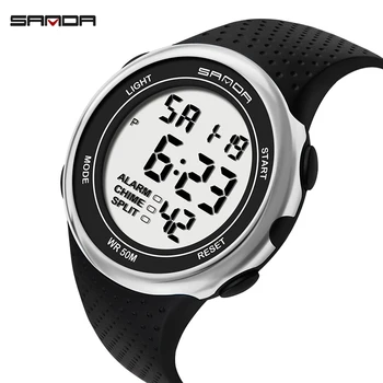 

SANDA Sports Men Digital Watches Fashion Waterproof Luminous Chronograph Stop Watch Timer Shockproof Wrist Watch for Men