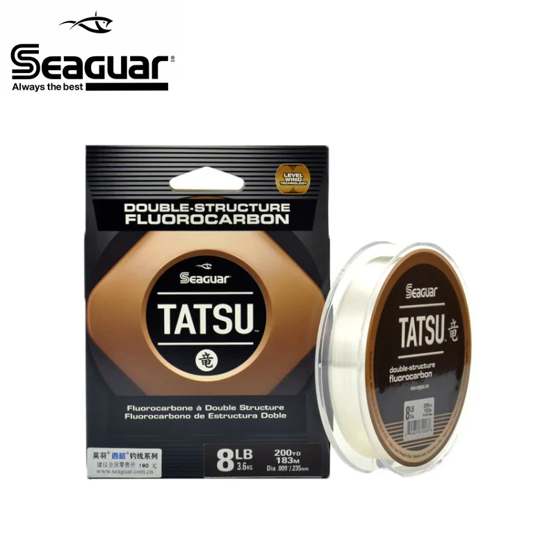 Seaguar Tatsu Fluorocarbon Line 183M/200YDS 6LB-15LB Coating Fishing Line  Hot Sale Nylon Carbon Saltwater Fishing Line