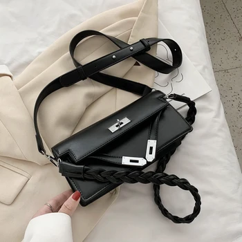 

Crocodile Pattern Solid Color PU Leather Small Armpit Bags For Women 2020 Summer Chain Shoulder Handbags Travel Hand Bag