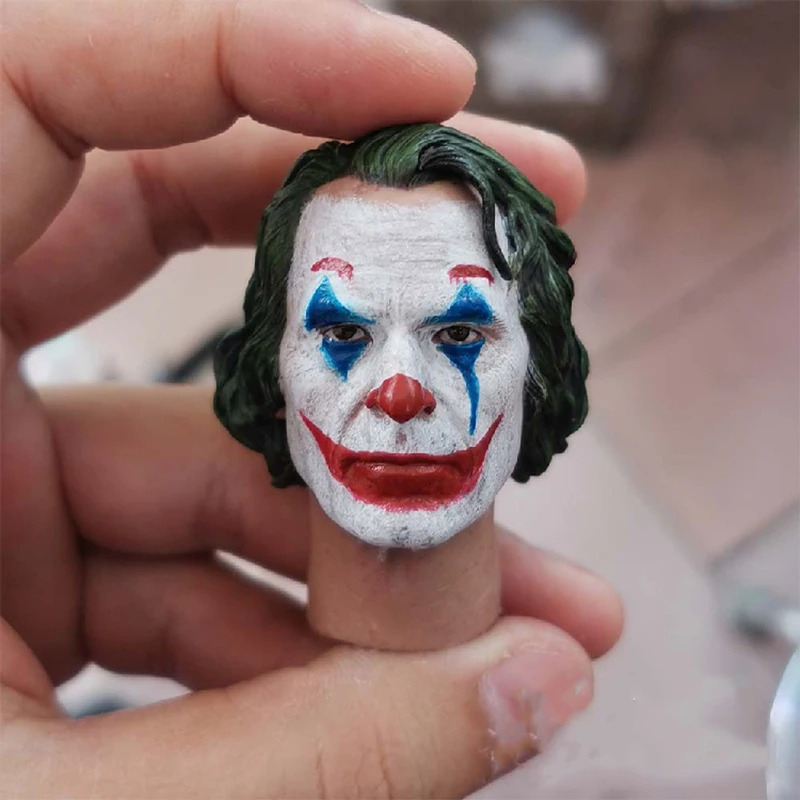 

1/6 Scale Joker Joaquin Phoenix Clown Prequel Makeup Edition Head Sculpt Carved For 12" Figure Dolls Accessories Toy