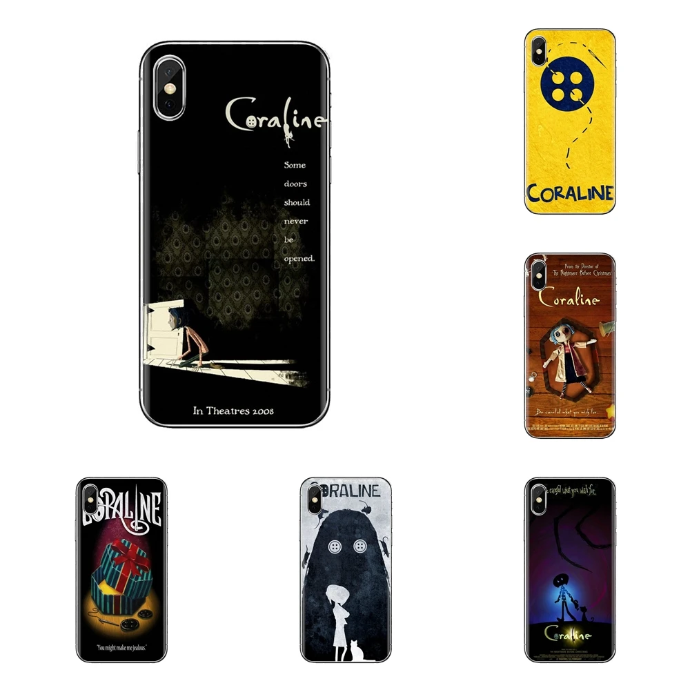 

Cartoon Coraline Movie Art Transparent Soft Cases Covers For Samsung Galaxy A3 A5 A7 A9 A8 Star A6 Plus 2018 2015 2016 2017