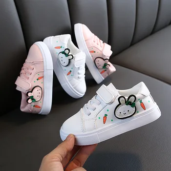 

Spring Children Sneakers Kids Shoes Girls Rabbit Ears Outdoor Casual Shoes Girls Princess Bow tie Sport Shoes