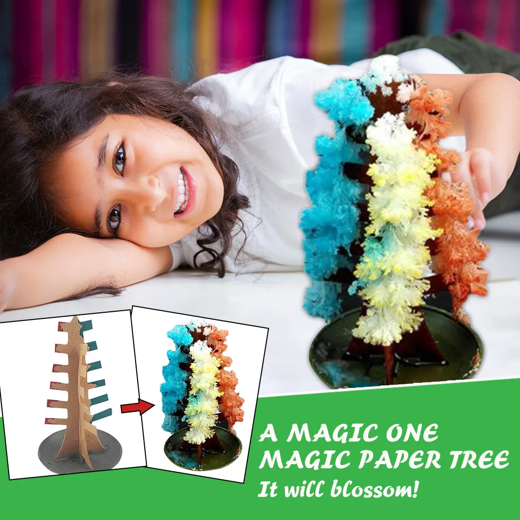 Árbol de cultivo mágico para niños y niñas, juguete infantil para crecimiento de magia, ideal para regalo de Navidad, relleno de medias de colores, d3