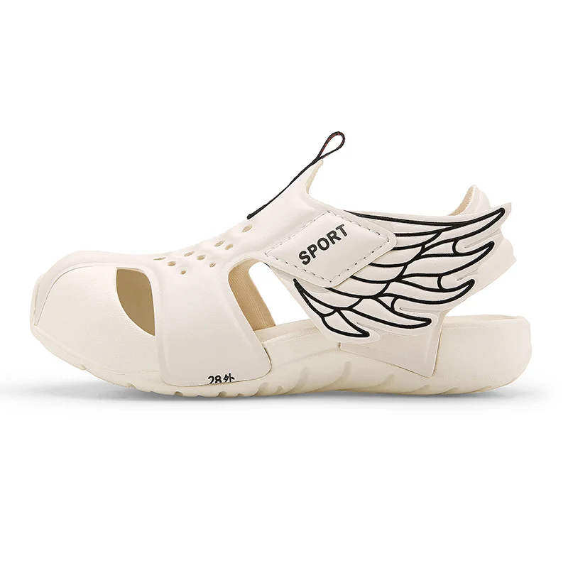 TuYao Girls Brand Designer Sandal Toddler Water Little Boy Shoes Summer Beach Lightweight Soft Non-slip Infant Wing Shoes