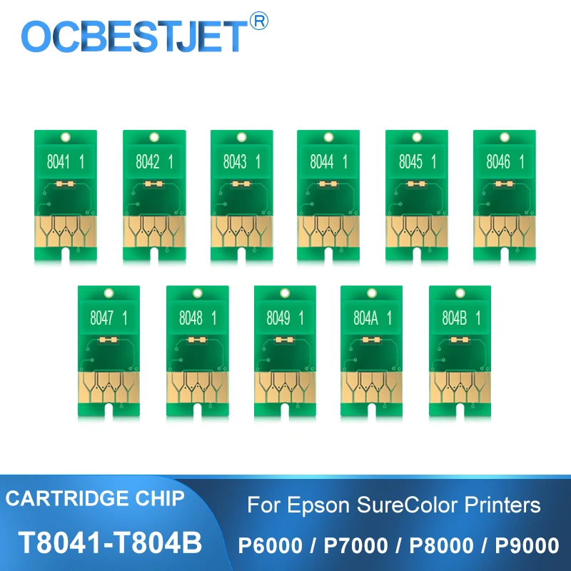 T8041-T8049 T804A T804B T804D чип чернильного картриджа для Epson SureColor P6000 P7000 P8000 P9000 SC-P6000 чипы
