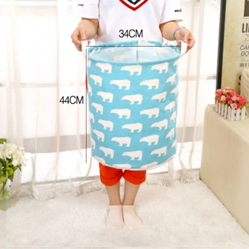 Blue bear Большая водонепроницаемая корзина для белья, Подарочная одежда, домашнее хранилище корзина для одежды, сумка-мешок, детские игрушки, корзина для хранения белья - Цвет: Blue bear
