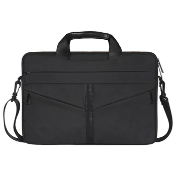 

Shoulder Handbag Waterproof Oxford Cloth Messenger For Mackbook Air Xiaomi 13.3 Notebook Case Laptop Bag (Black)