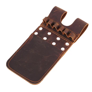 

Archery Arrow Quiver Pocket Cow Leather Pouch Bag Side Belt Waist Cowhide New