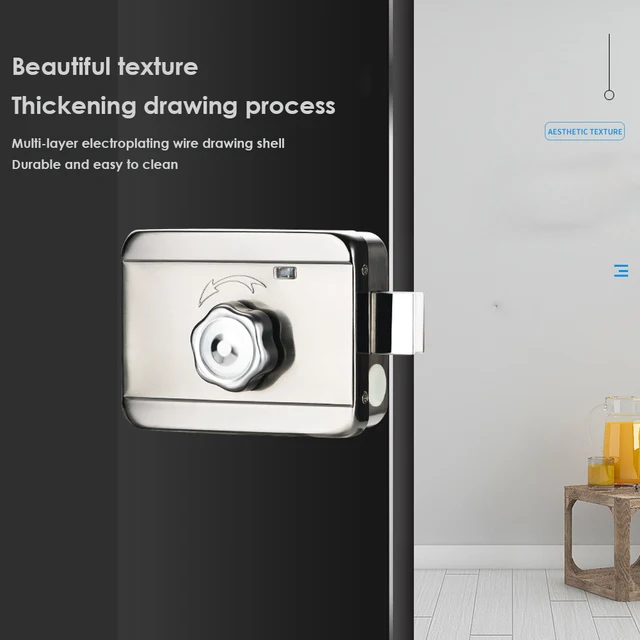 Digital Keypad Door Lock Fingerprint Lock Remote Control Lock Keyless Door Lock Hide Key  Easy install 2