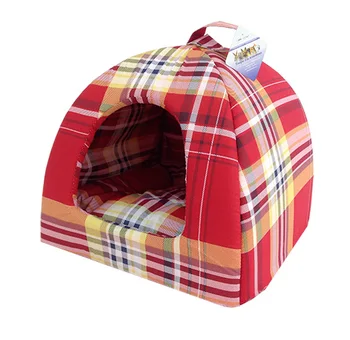 

Bobrovo YARD Dog House № 2 tartan red 42 x 42 x 38 cm