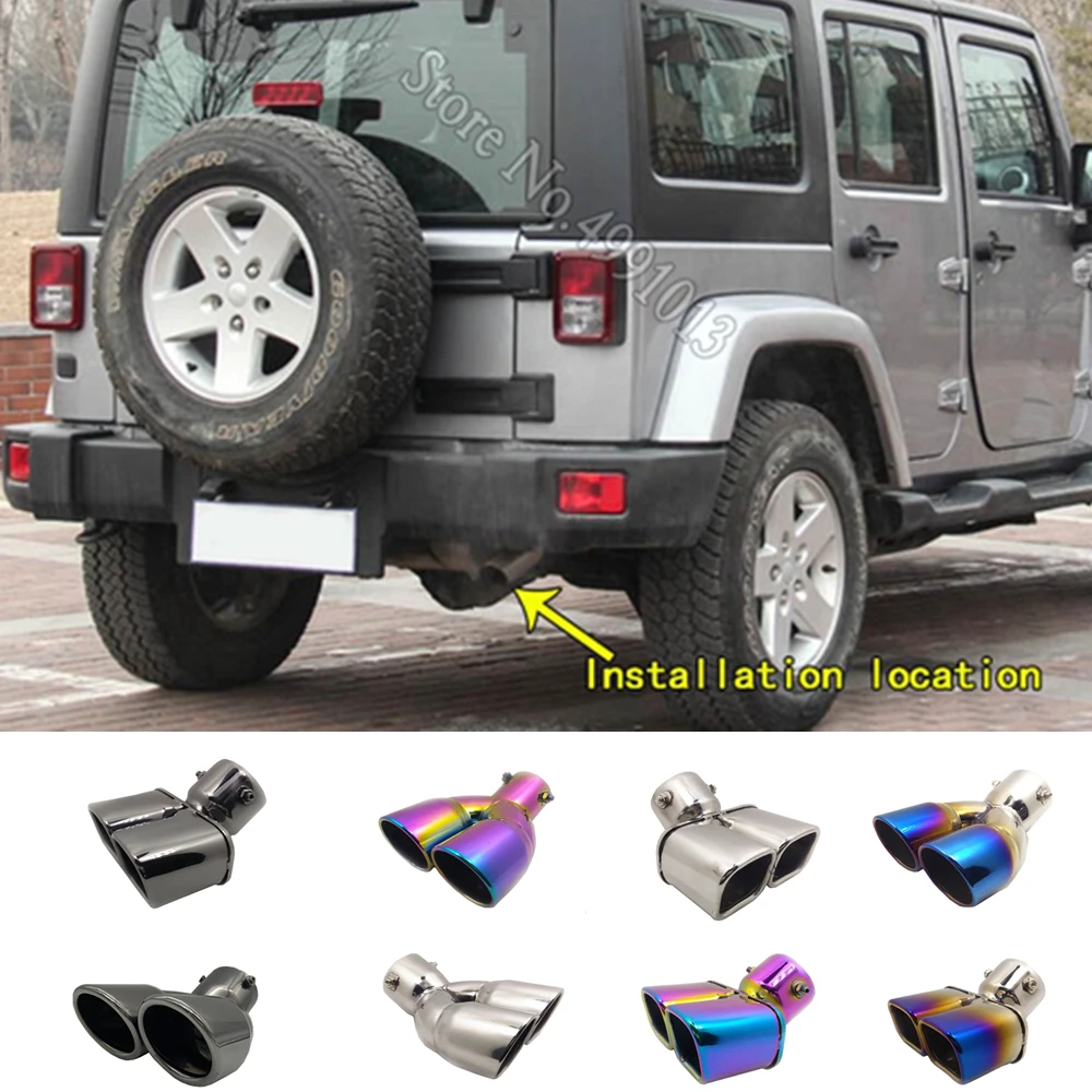 1 шт. наклейки на глушитель выхлопной трубы для Jeep Wrangler 2008-2015 | Автомобили и